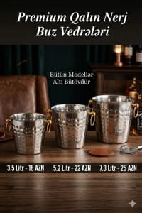 Premium Paslanmayan Polad Buz Vedrəsi — şəkil 1