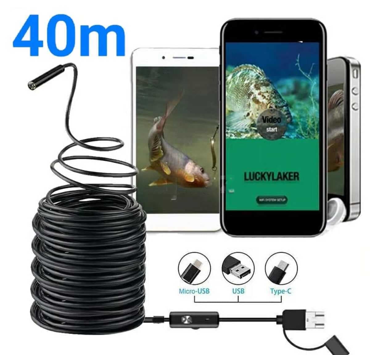 Sualtı Endoskop Kamera 40 metr