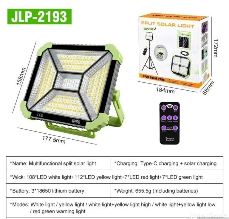 Günəş enerjili LED projektor JLP-2193