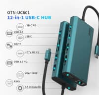USB Hub Onten UC601 12-in-1 — şəkil 3