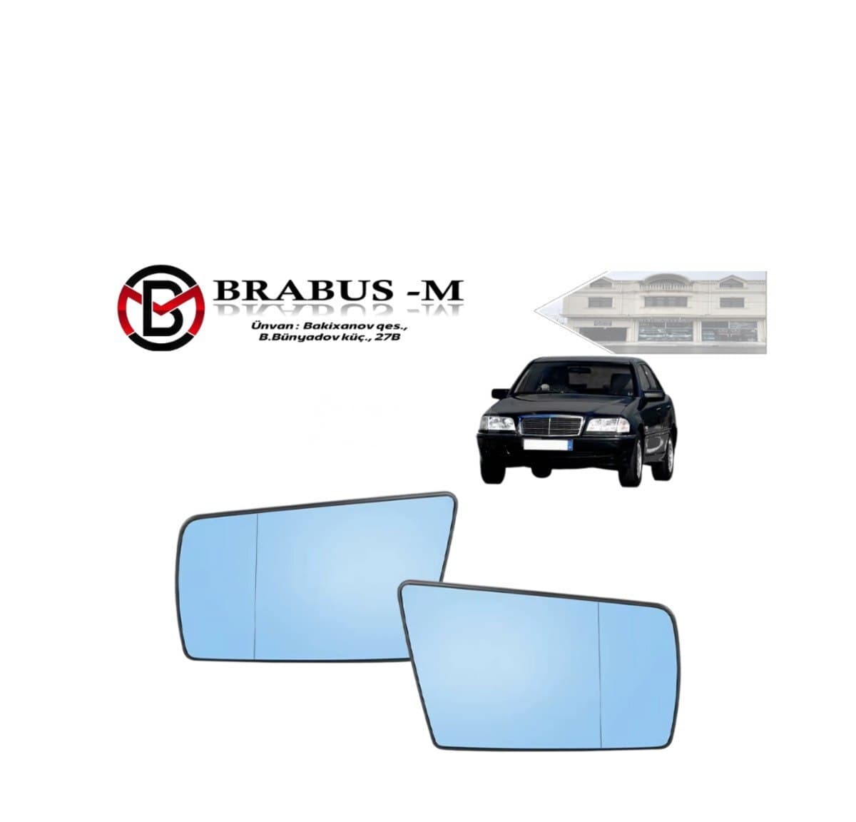 Güzgü şüşəsi Mercedes W210