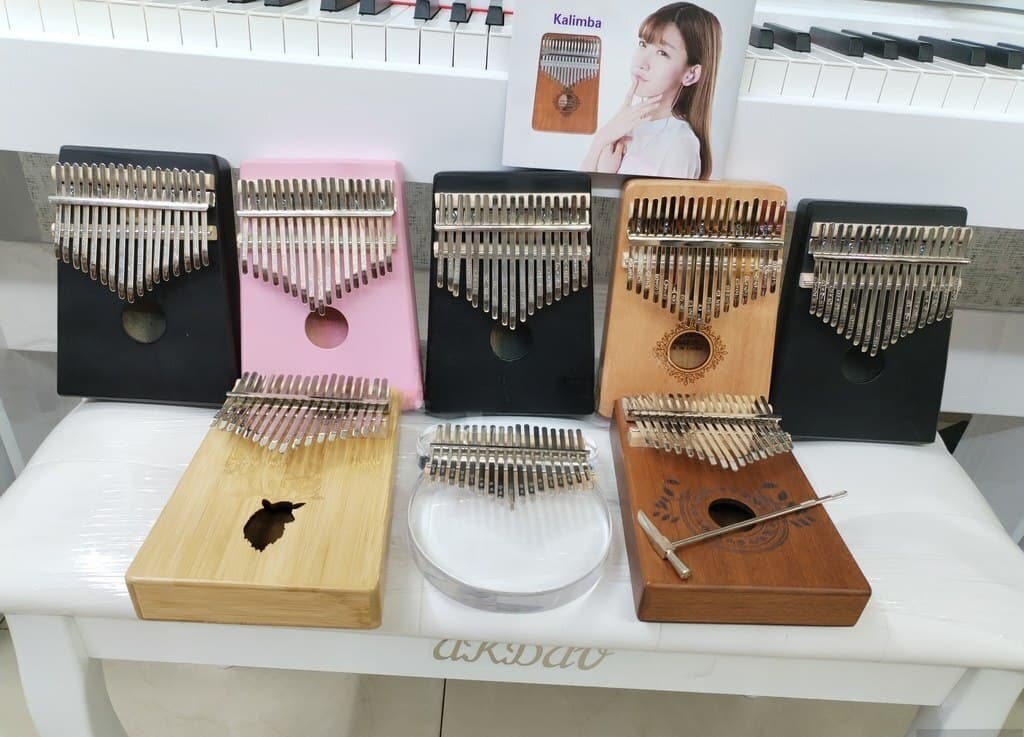 Kalimba 17 klaviaturalı baş barmaq piano