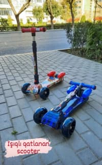 Uniseks uşaq skuteri, Elektrik skuter, Qarışıq rəng — şəkil 1