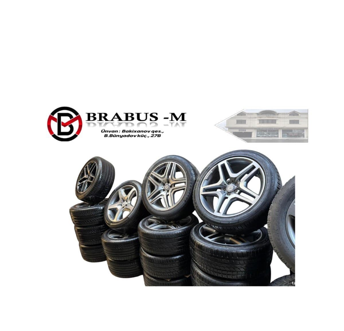 Avtomobil təkər və diskləri Mercedes modelləri üçün