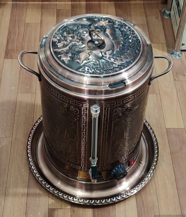 Samovar Paslanmayan polad material