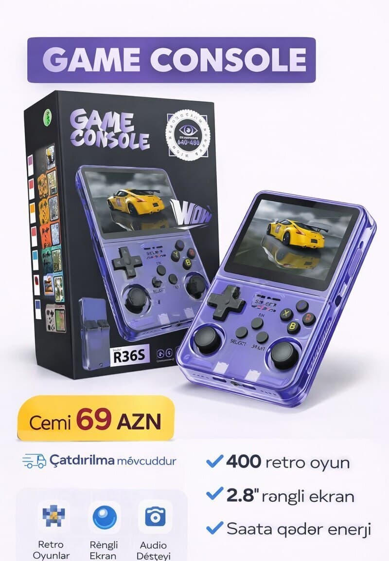 Oyun konsolu R36S retro