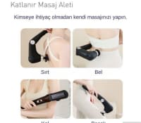 Qatlanan 10 Başlıqlı Portativ Masaj Aləti — şəkil 5