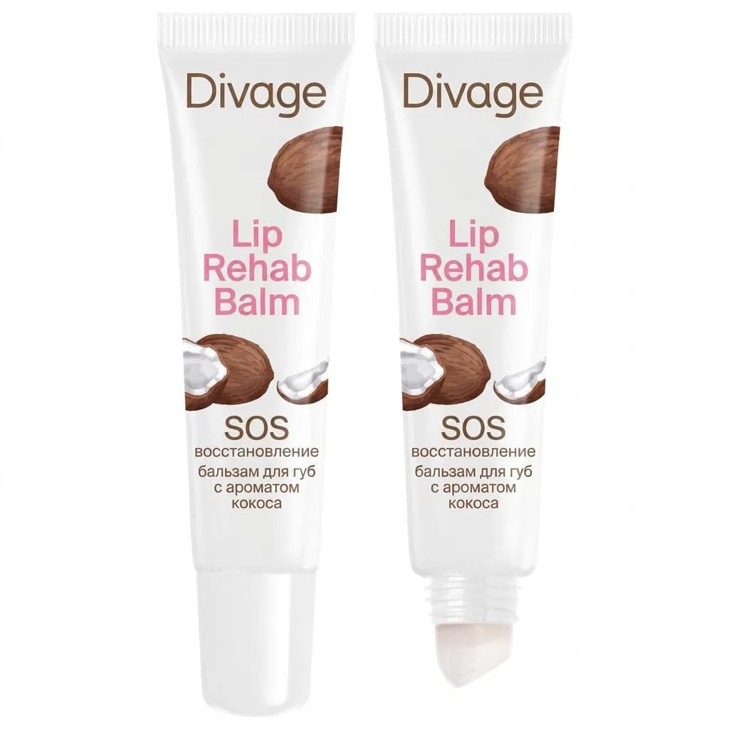 Divage Lip Rehab Balm SOS Kokos 12 ml