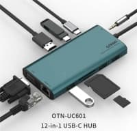 USB Hub Onten UC601 12-in-1 — şəkil 2