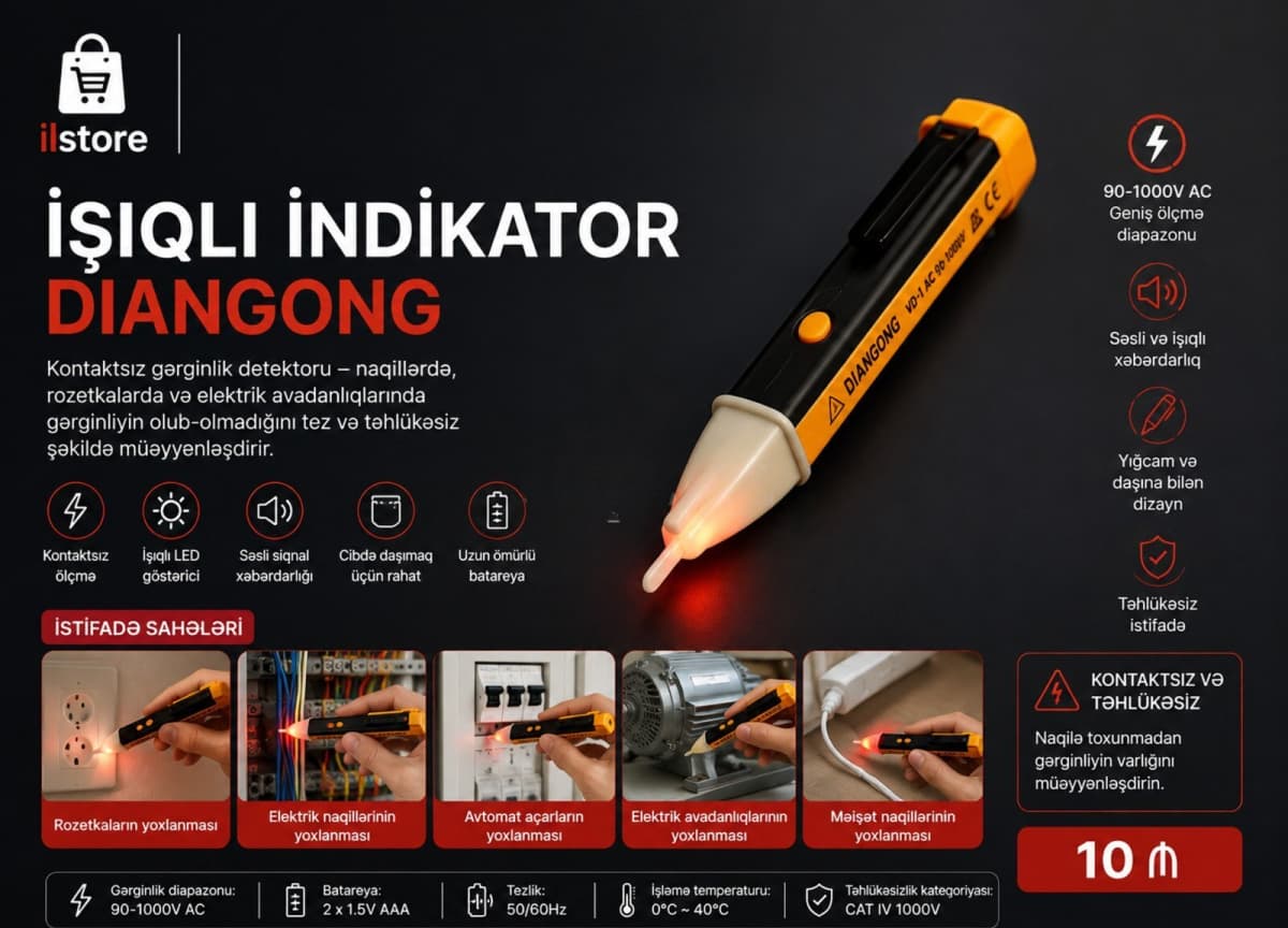 Təmassız gərginlik detektoru Diangong