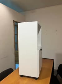 Ofis dolabı İki qapılı, Ağ rəng — şəkil 3