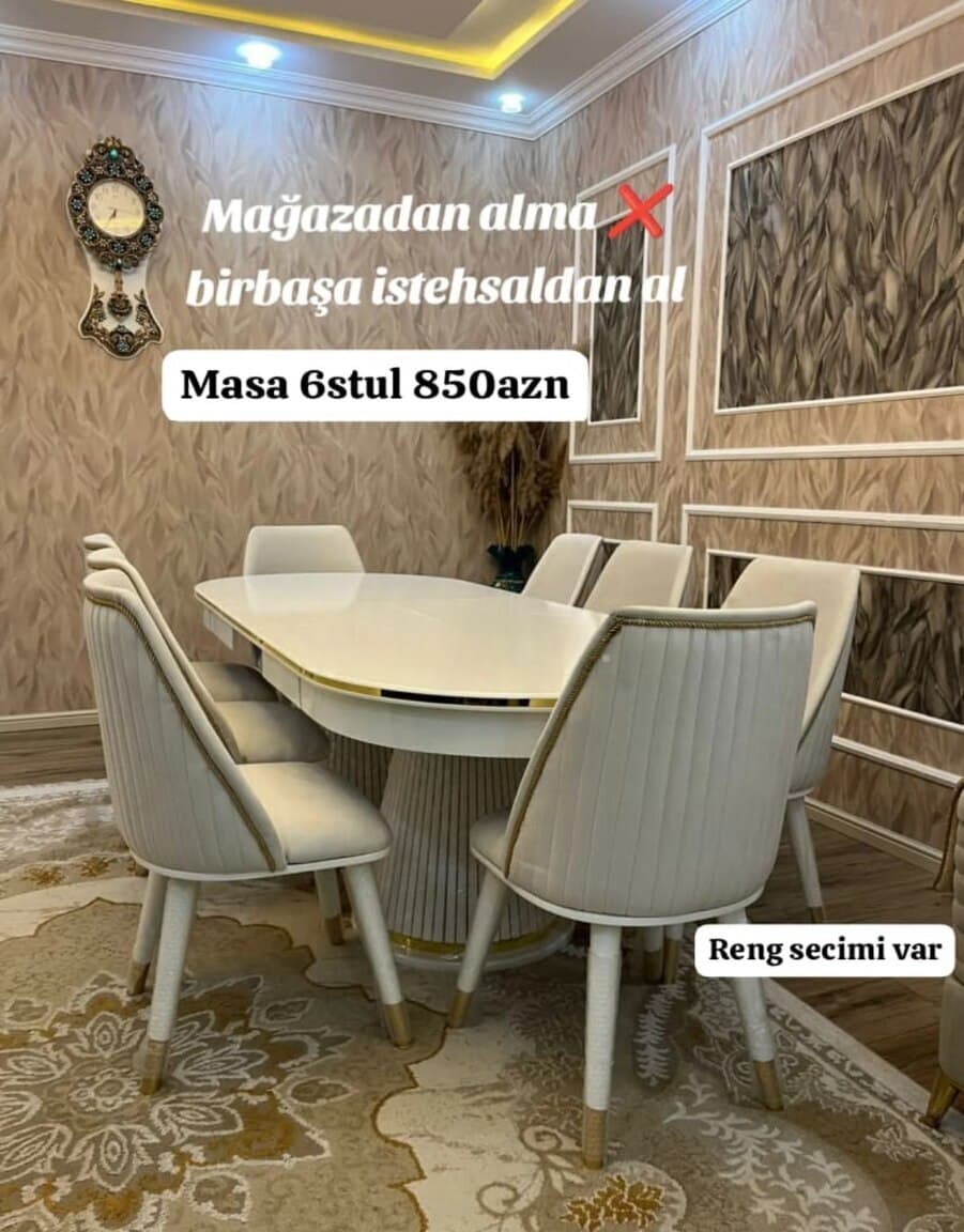 Masa-stul dəsti, Qarışıq rəng