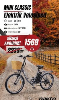 Elektrikli velosiped Nakto Mini Classic — şəkil 8