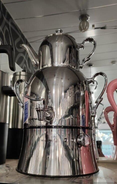 Samovar Paslanmayan polad material