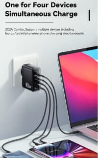 Enerji başlığı Essager 100W GaN USB Type-C — şəkil 10