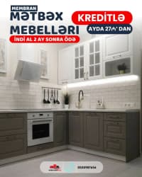 Membran mətbəx mebeli kreditlə — şəkil 9