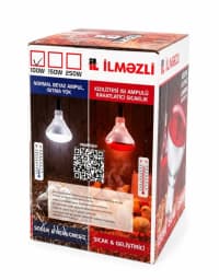 İnfraqırmızı isidici lampa İlməzli R80 100W — şəkil 2