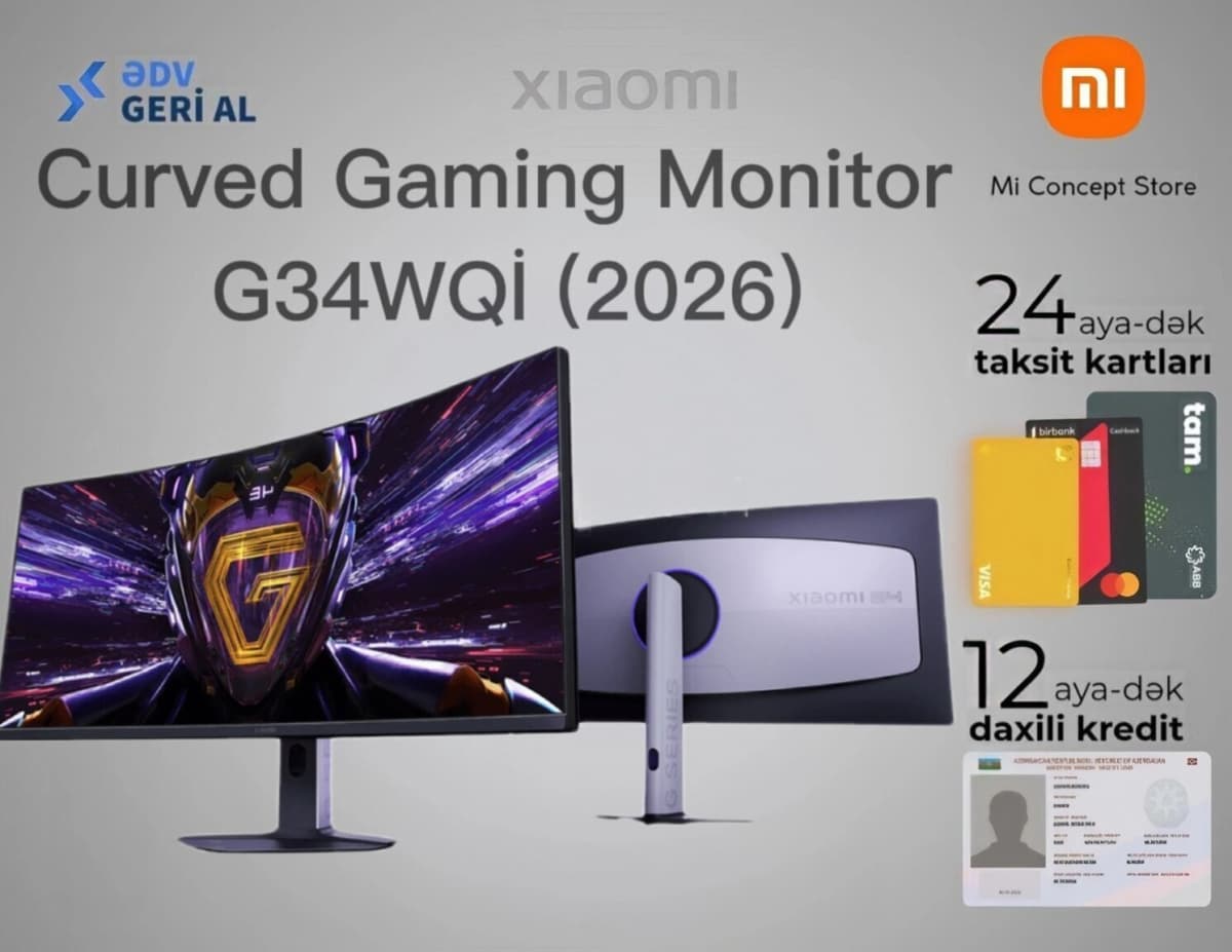 Monitor Xiaomi Curved Gaming G34WQI 34 düym