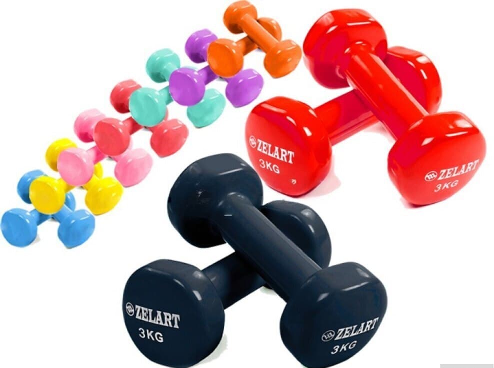 Fitnes üçün müxtəlif çəkili qantellər