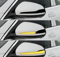 Güzgü led işıqları Mercedes W205, GLC, W222 — şəkil 5