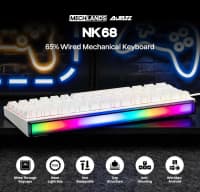 Oyun klaviaturası Ajazz NK68 White — şəkil 2