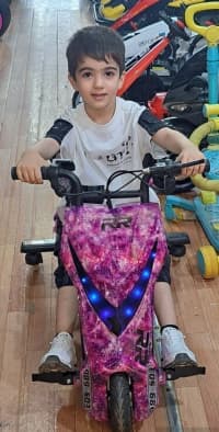 Uniseks uşaq skuteri, Elektrik skuter, Qara rəng — şəkil 14