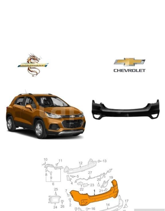 Arxa üst bufer Chevrolet Trax 2017