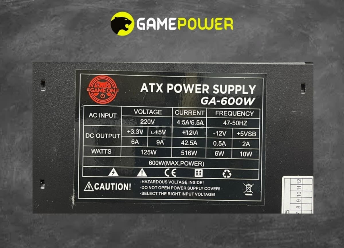 GamePower GA 600W Qida Bloku