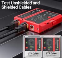 LAN və telefon kabel testeri RJ45 RJ11 — şəkil 2