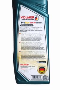 Volmer ProSyn 0W-20 Hibrid Motor Yağı, 1 L — şəkil 1