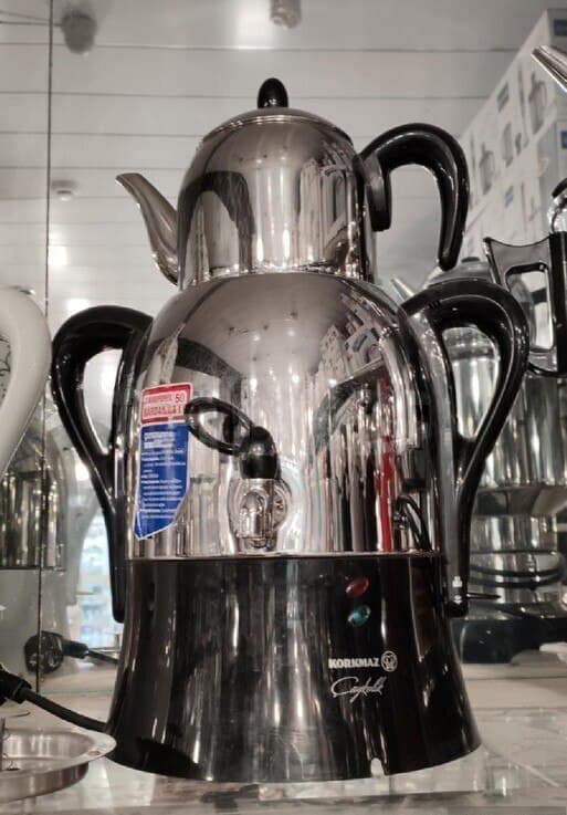 Samovar Paslanmayan polad material