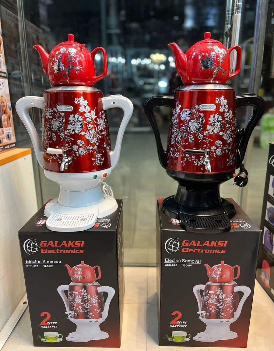 Samovar Paslanmayan polad material