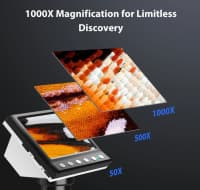 Rəqəmsal mikroskop 1000x 4.3 inch — şəkil 3
