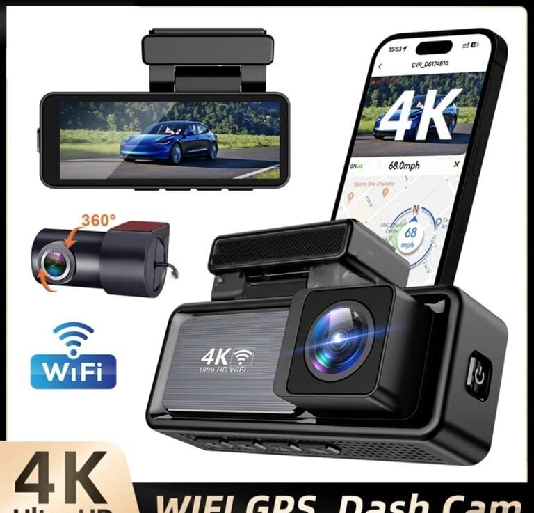 Videoqeydiyyatçı 4K Ultra HD avtomobil kamerası