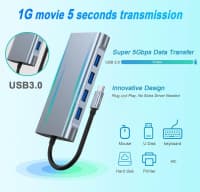 USB-C Hub 11-in-1 4K Adapter — şəkil 4