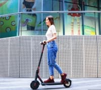 Uniseks uşaq skuteri, Elektrik skuter, Qara rəng — şəkil 8