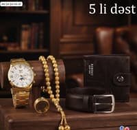 Hədiyyə dəsti 5-li kişi aksessuarı — şəkil 11