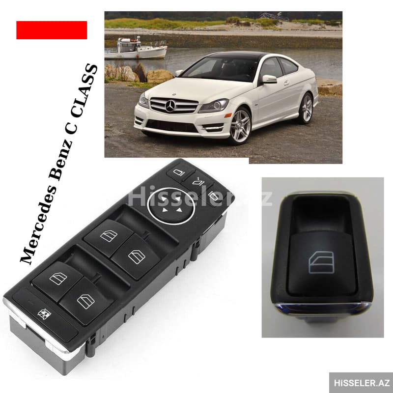 Şüşə qaldıran düymə bloku Mercedes C-Class 2012