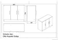 Ofis mebel dəsti Ağ rəng — şəkil 6