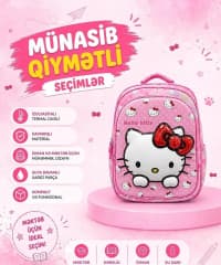 Məktəb çantası Qarışıq rəng — şəkil 1
