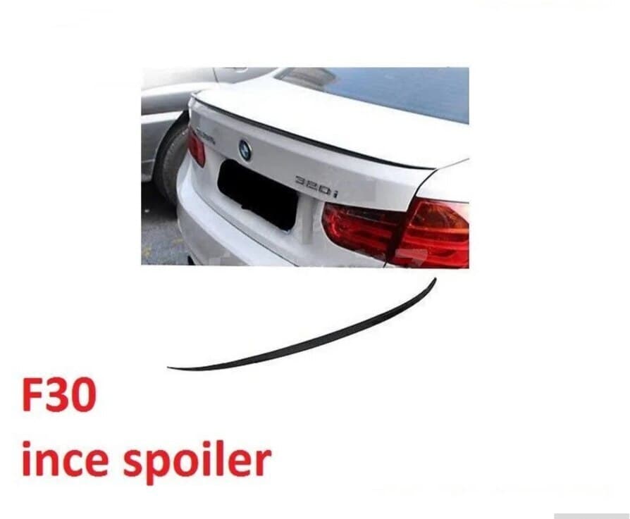BMW F30 üçün Qara Parlaq İncə Spoyler