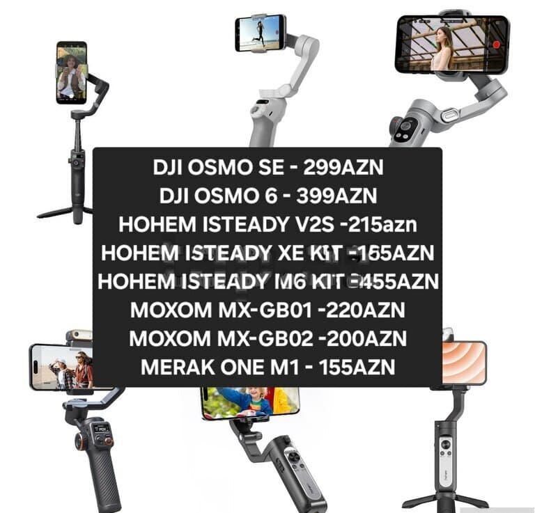 DJI və Hohem Telefon Gimbal Stabilizatorları