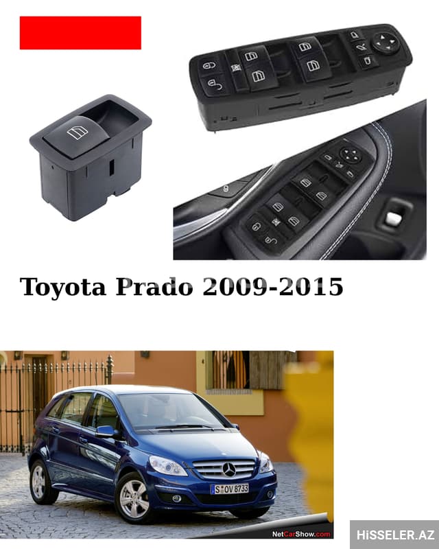 Şüşəqaldıran blok və düymələr Mercedes B-Class