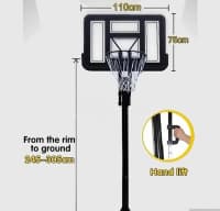 Tənzimlənən Basketbol Stendi 305 sm — şəkil 7