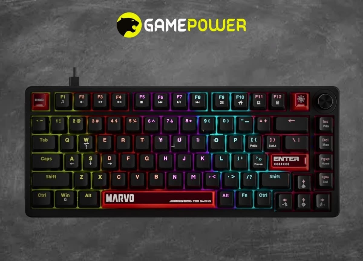 Marvo Arma 82 TNT Peach Mexaniki Gaming Klaviatura