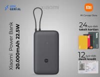 20,000 mAh powerbank, Qara rəng — şəkil 1