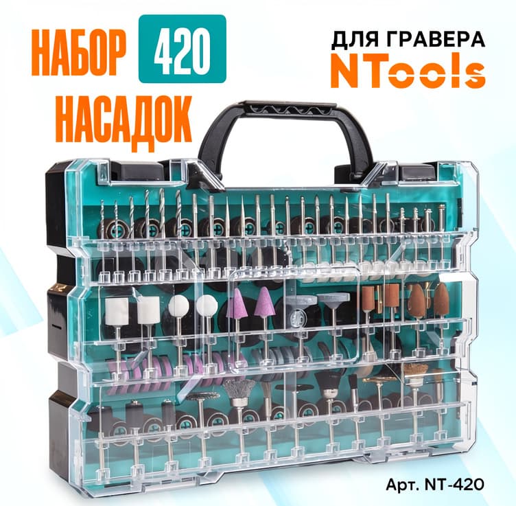 Bormaşın üçün 420 hissəli başlıq dəsti