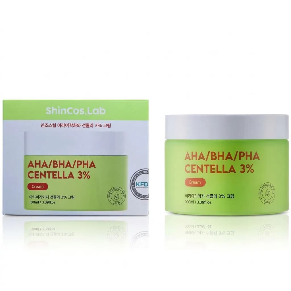 Shincos.Lab Centella 3% AHA BHA PHA Üz Kremi 100 ml
