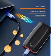 Qızılı rəng data kabel, USB — şəkil 8