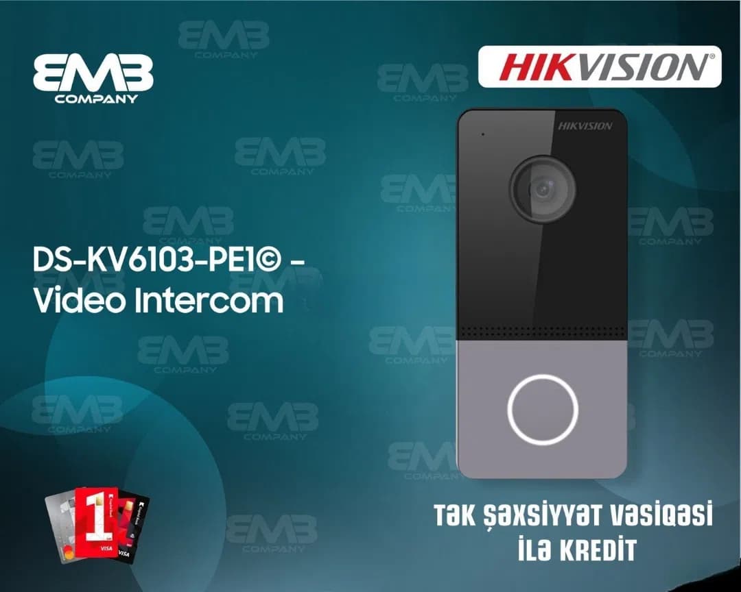 Hikvision DS-KV6103-PE1(C) Video Domofon